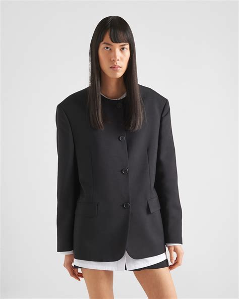 Prada 2015 Kid Mohair Blazer 